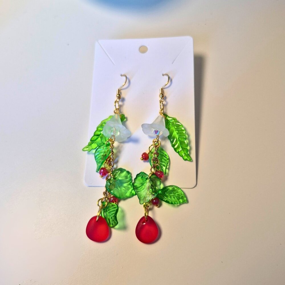Forrest Berries Handmade Earrings - Picture 9 of 10